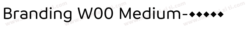 Branding W00 Medium字体转换